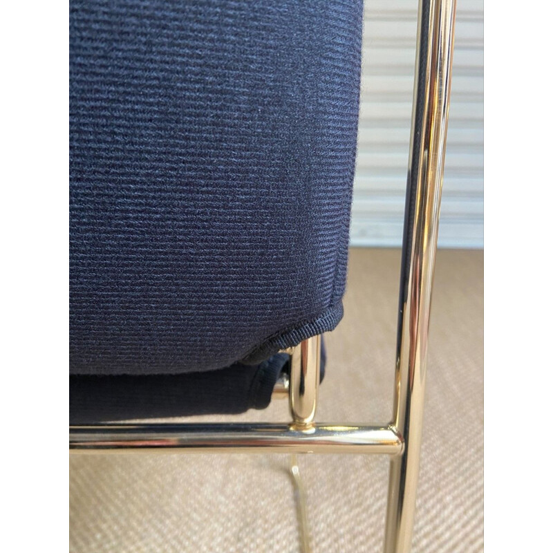 Set of 3 vintage gold Tulu chairs by Kazuhide Takahama for Cassina, 2014