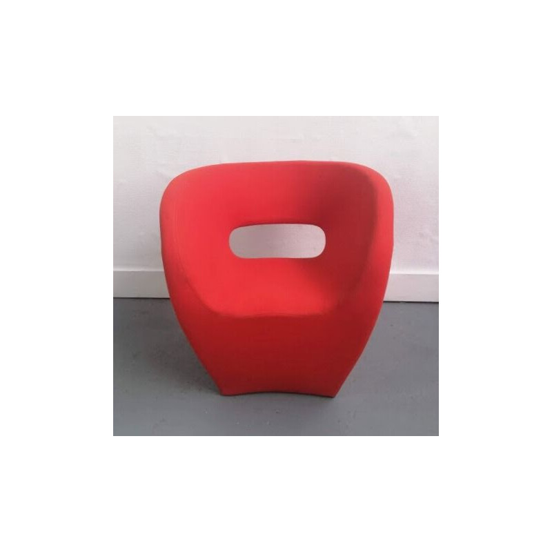 Little Albert vintage armchair in red fabric by Ron Arad for Moroso