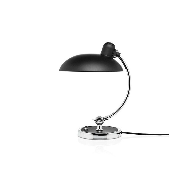 Vintage black lamp by Christian Dell for Kaiser Idell, 1950