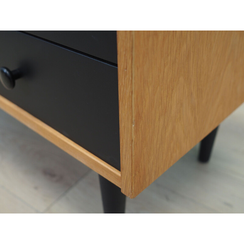 Vintage chest of drawers in ash wood, Denmark 1970