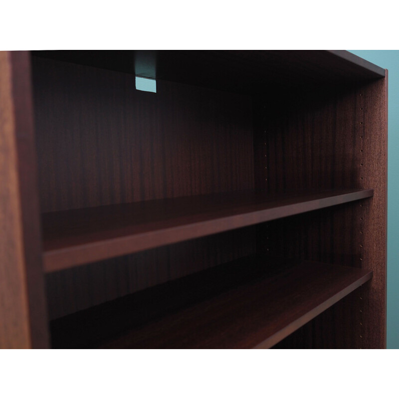 Mahogany vintage bookcase, Denmark 1970s