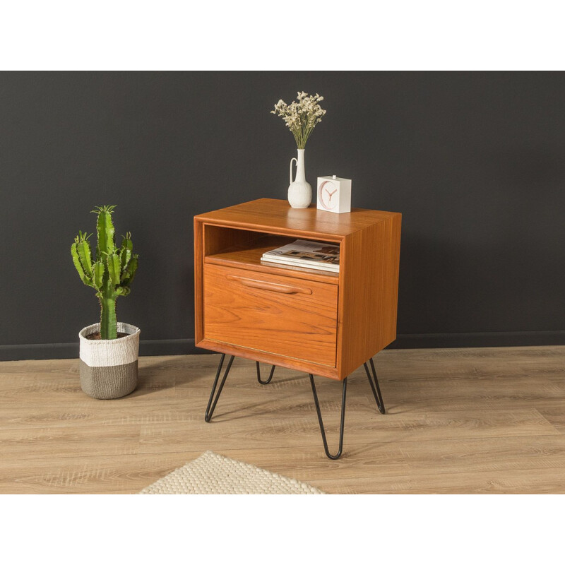 Vintage teak night stand by Heinrich Riestenpatt, Germany 1960s