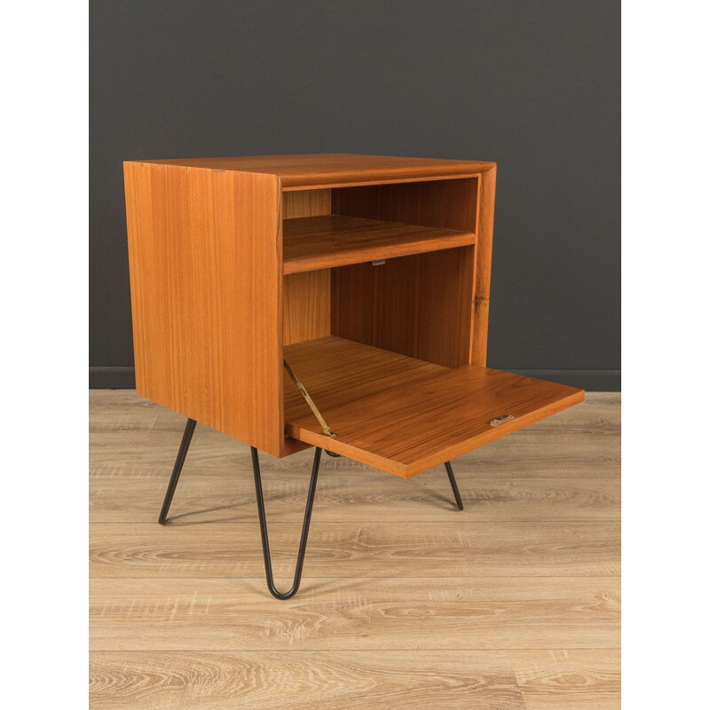 Vintage teak night stand by Heinrich Riestenpatt, Germany 1960s