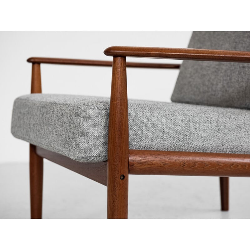 Pair of mid century Danish armchairs in teak by Grete Jalk for France & Søn, 1960s