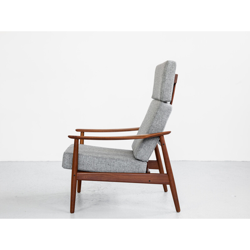 Fauteuil lounge danoise vintage en teck par Arne Vodder pour France & Søn, 1960