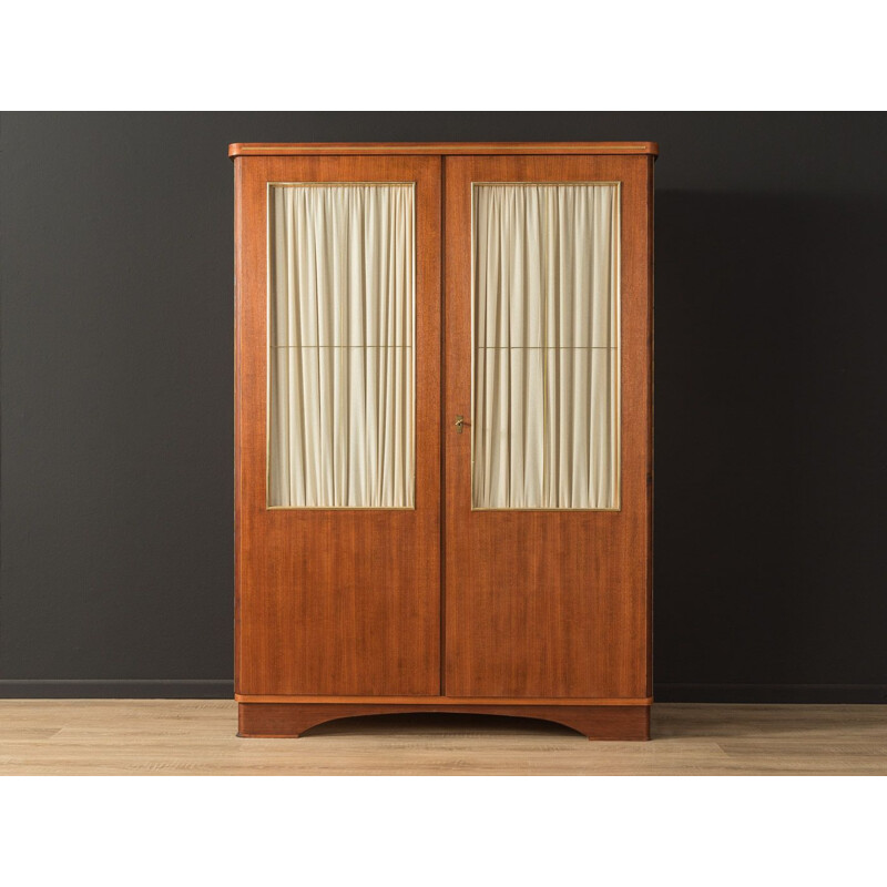 Armoire vintage en Macoré avec deux portes, Allemagne 1950