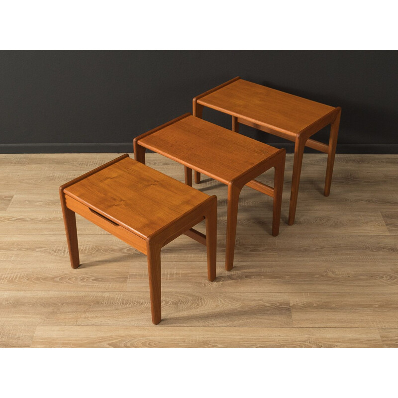 Vintage teak nesting tables, Denmark 1960s