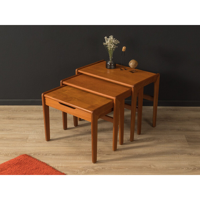 Vintage teak nesting tables, Denmark 1960s