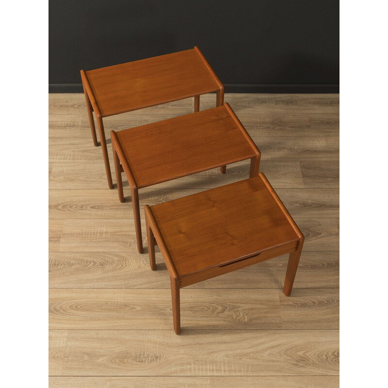 Vintage teak nesting tables, Denmark 1960s