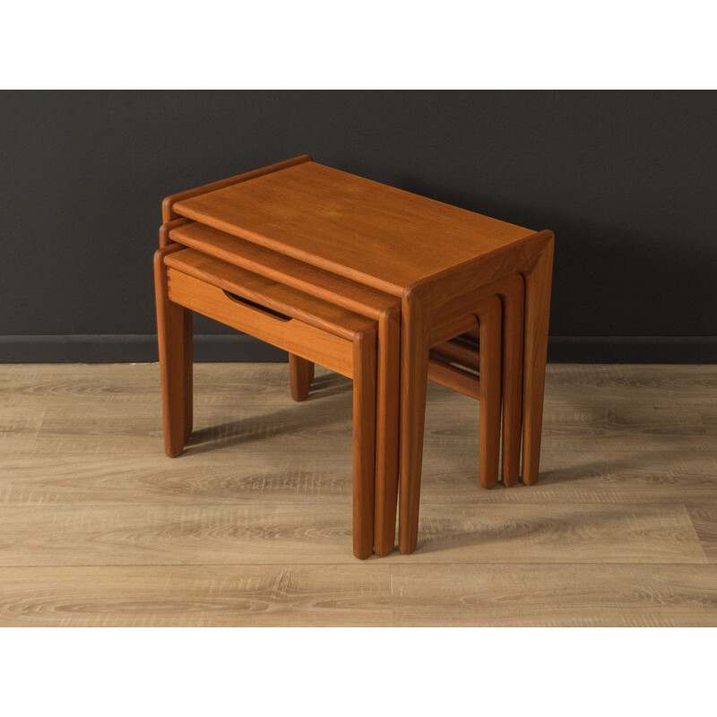 Vintage teak nesting tables, Denmark 1960s