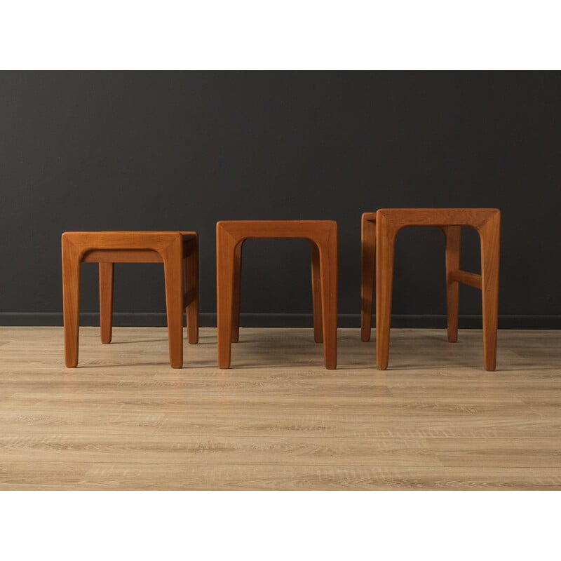 Vintage teak nesting tables, Denmark 1960s