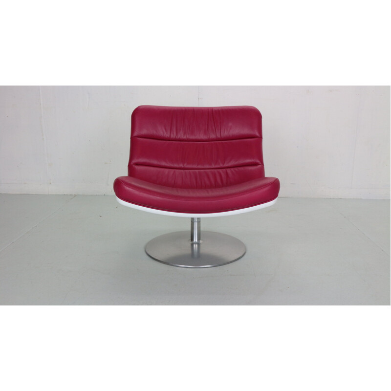 Fauteuil pivotant et ottoman vintage de Geoffrey Harcourt pour Artifort, 1968