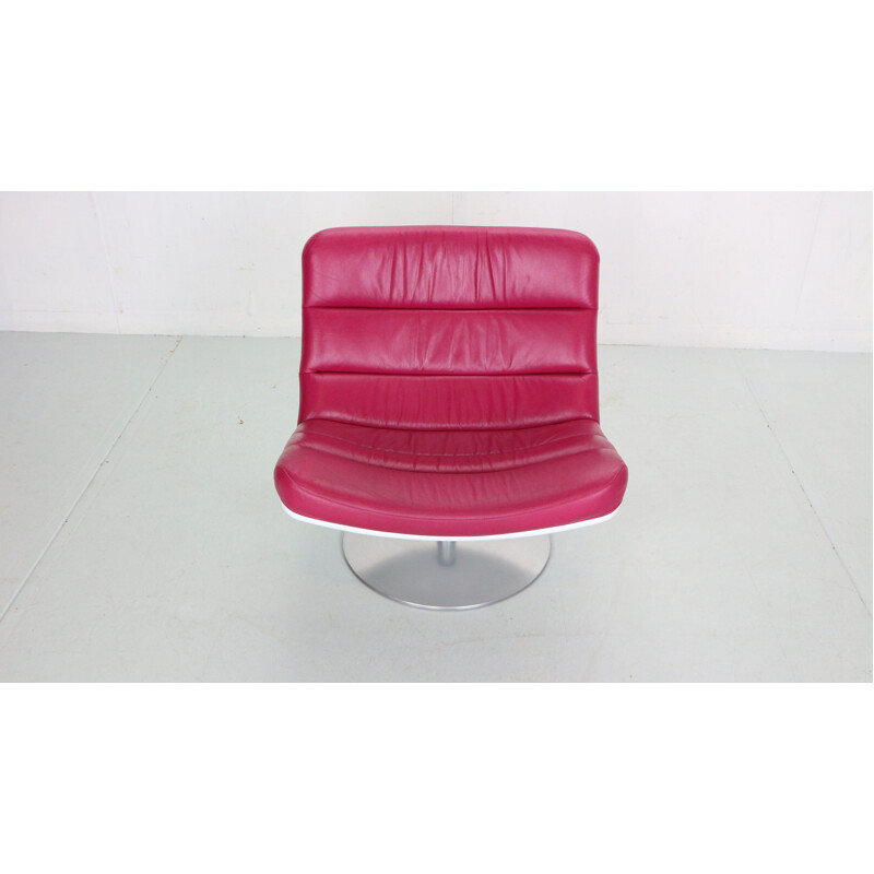 Vintage swivel armchair and ottoman by Geoffrey Harcourt for Artifort, 1968