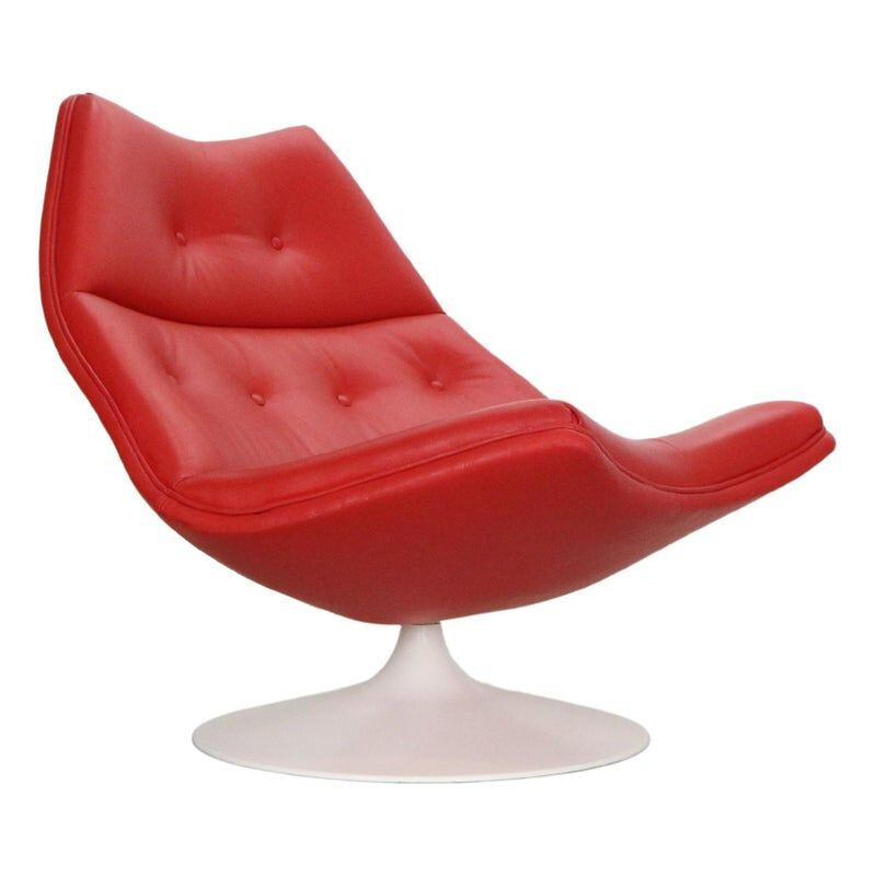 Vintage swivel armchair F511 by Geoffrey Harcourt for Artifort, Netherlands 1960s