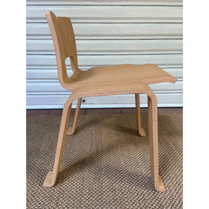 Vintage-Stuhl Ombra Tokyo 517 aus Eiche von Charlotte Perriand für Cassina