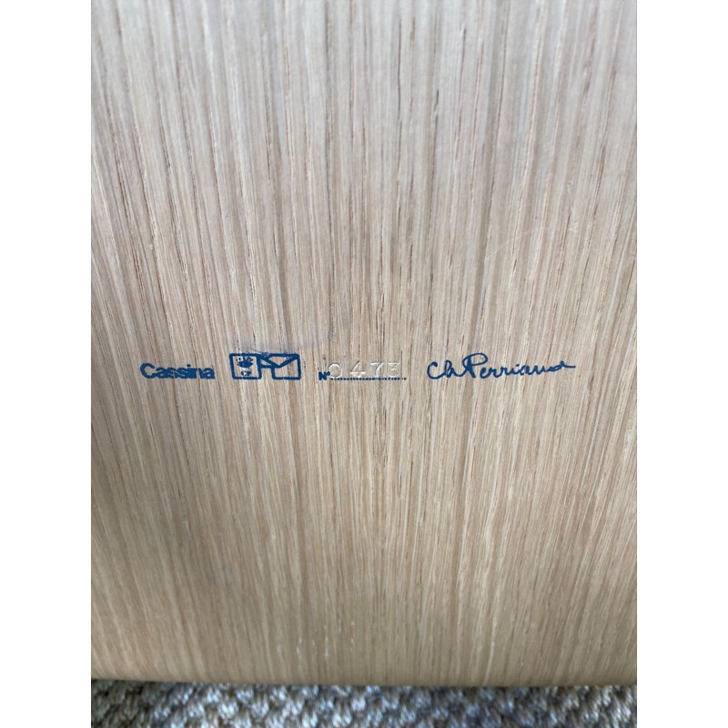 Ombra Tóquio 517 cadeira de carvalho vintage de Charlotte Perriand para Cassina
