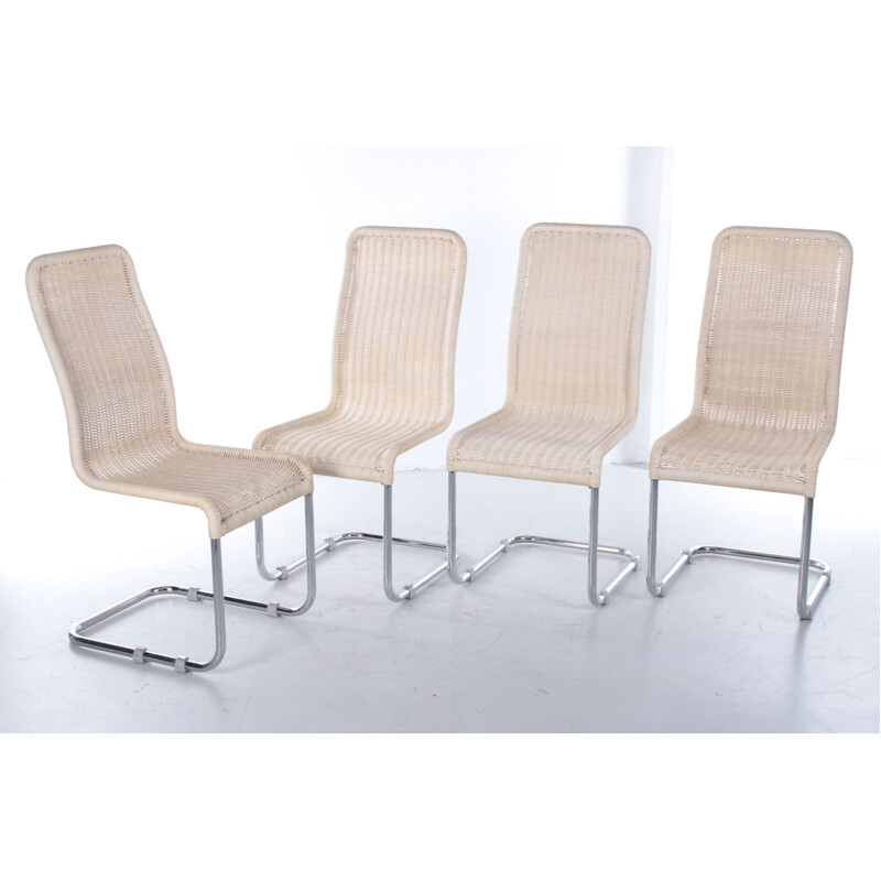 Set of 4 vintage Tecta dinner chairs, Germany