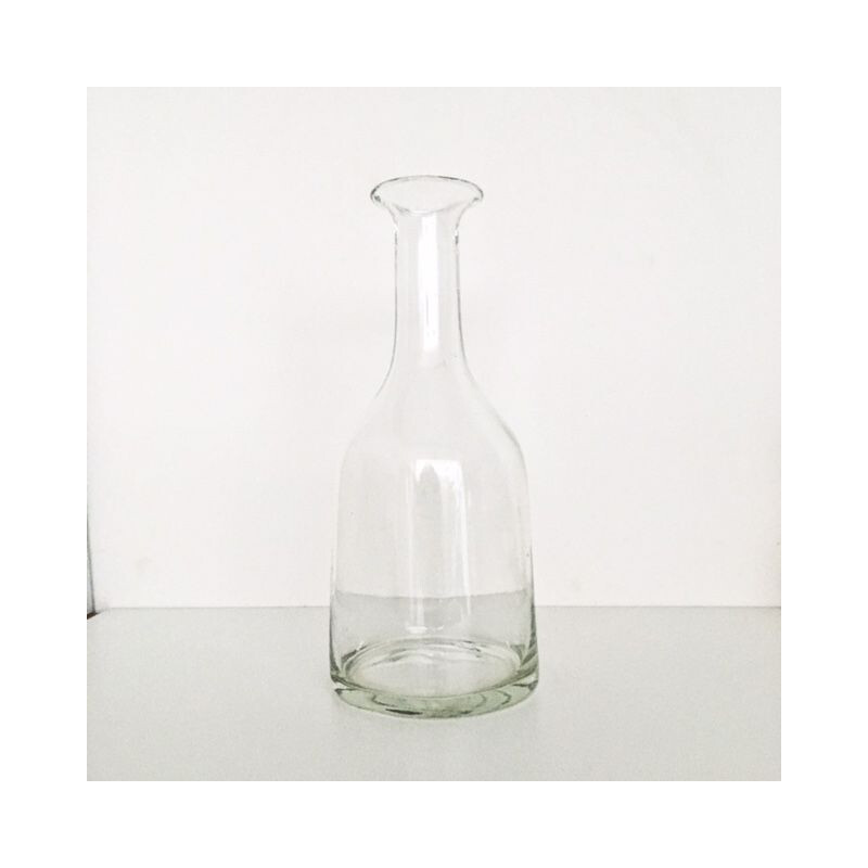 Vintage-Vase aus mundgeblasenem Glas