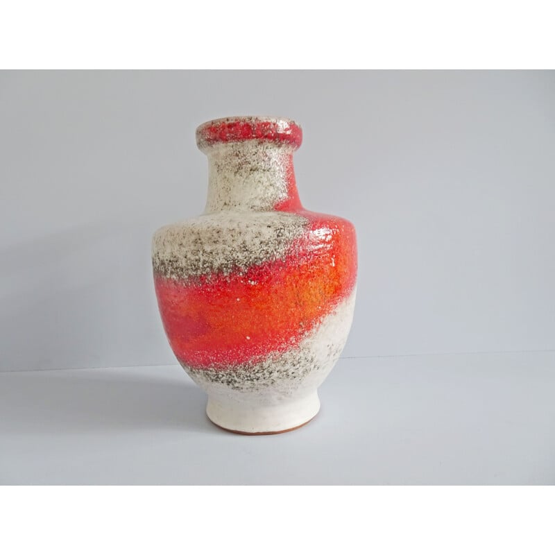 Vase vintage by Fridegart Glatzle for Karlsruher Majolica, 1960s