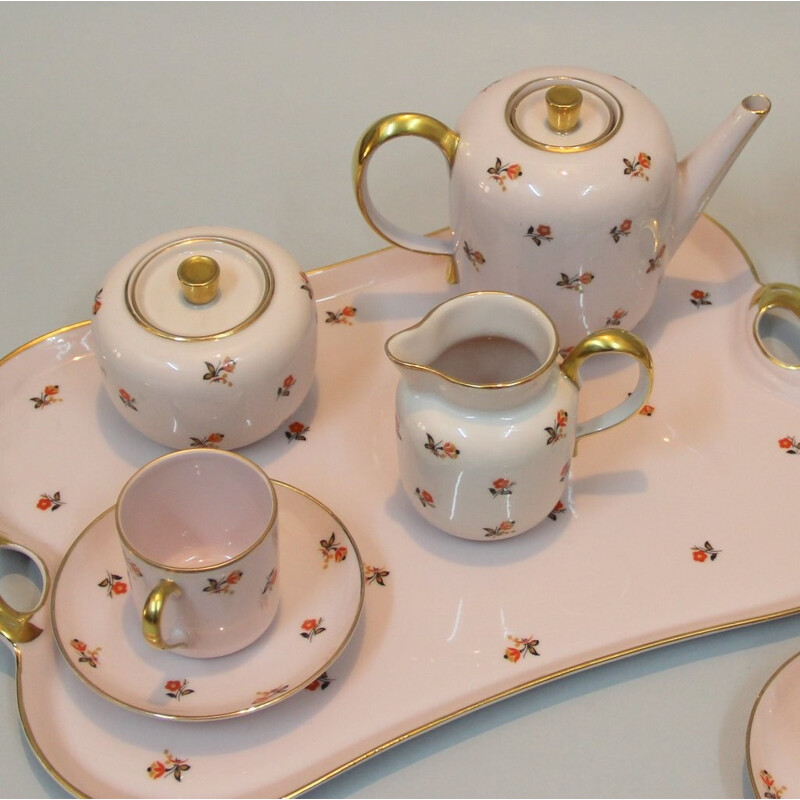 Jos. Guillaume de Anvers tea set in porcelain, Jean HAVILAND - 1940s