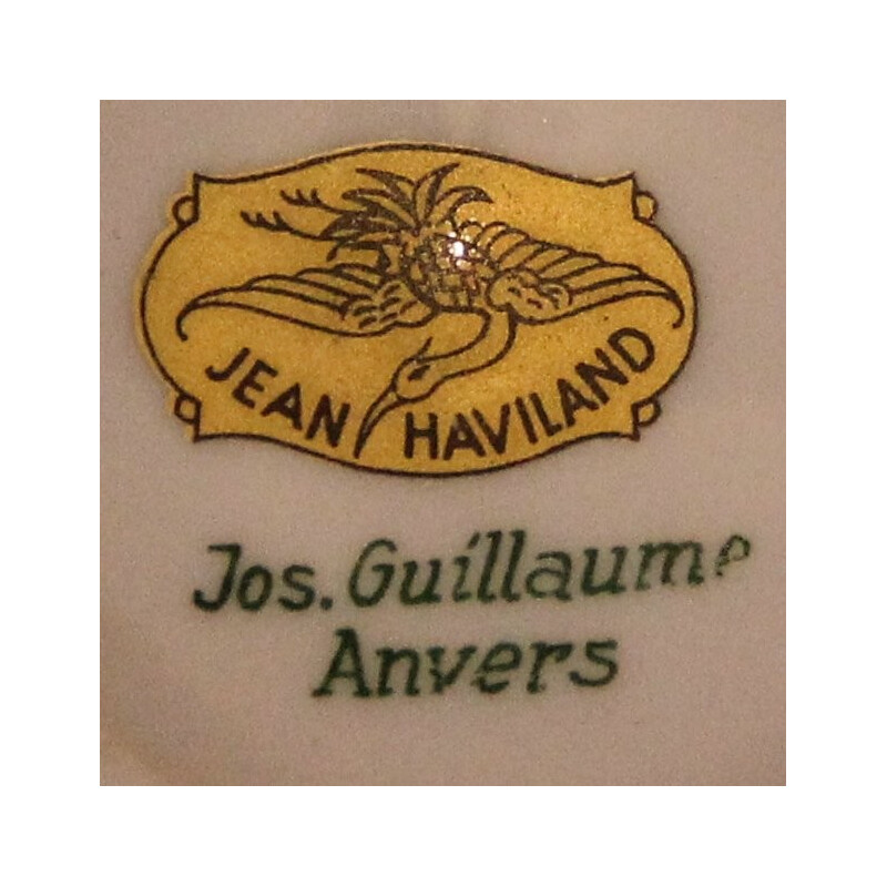 Service à thé Jos. Guillaume de Anvers en porcelaine, Jean HAVILAND - 1940