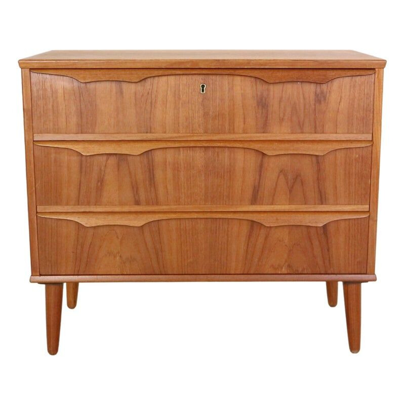 Scandinavian vintage chest of drawers in teak by Trekanten Mobler, 1960s