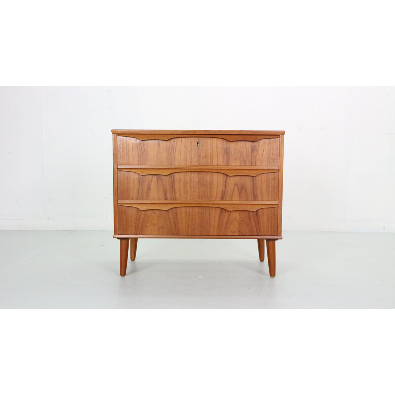 Scandinavian vintage chest of drawers in teak by Trekanten Mobler, 1960s