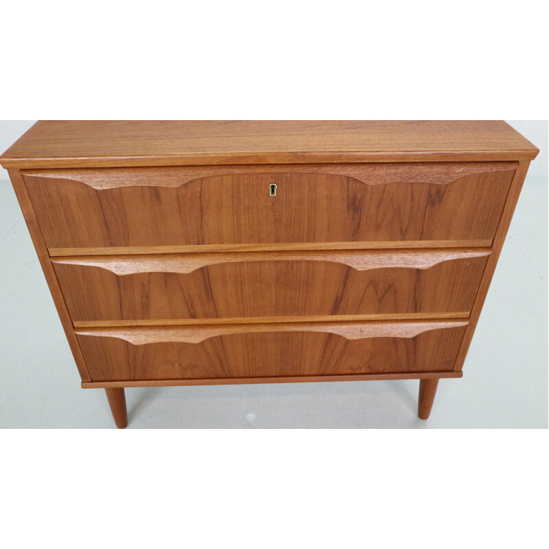 Scandinavian vintage chest of drawers in teak by Trekanten Mobler, 1960s