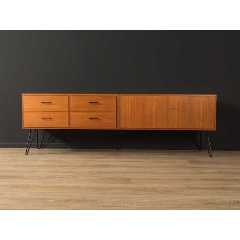 Buffet vintage en teck avec deux portes, Allemagne 1960