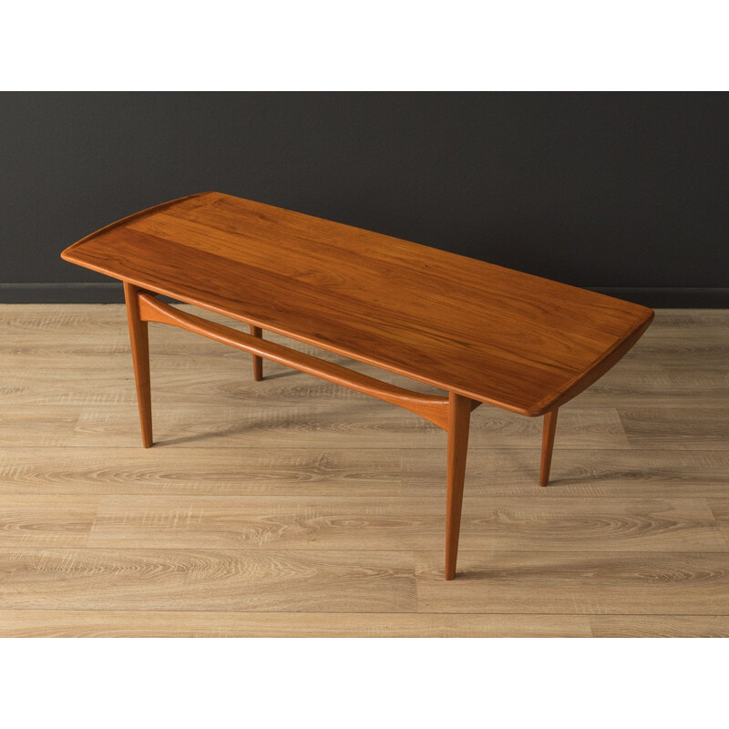 Vintage teak coffee table by Tove and Edvard Kindt-Larsen for France et Son, Denmark 1960