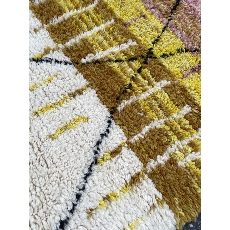 Moroccan contemporary vintage berber rug