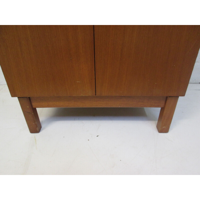 Vintage teak record cabinet