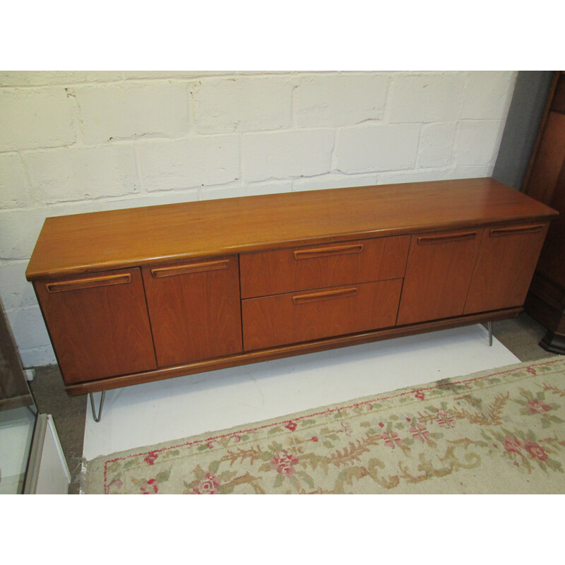 Vintage teak sideboard with 4 doors