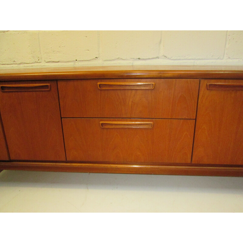 Vintage teak sideboard with 4 doors