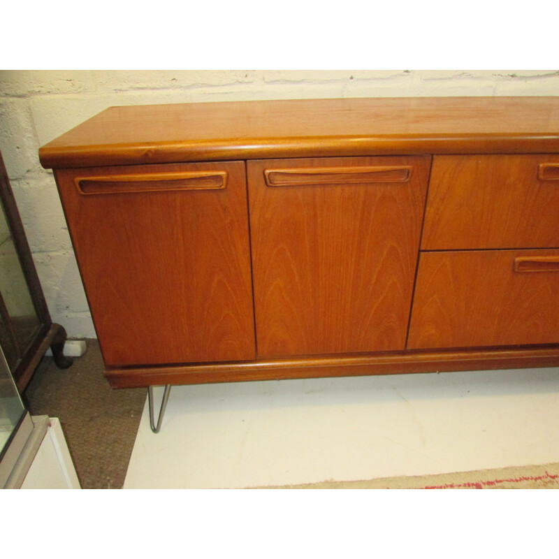 Vintage teak sideboard with 4 doors