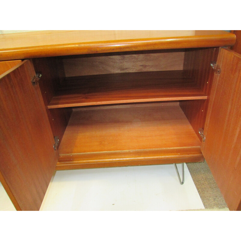 Vintage teak sideboard with 4 doors