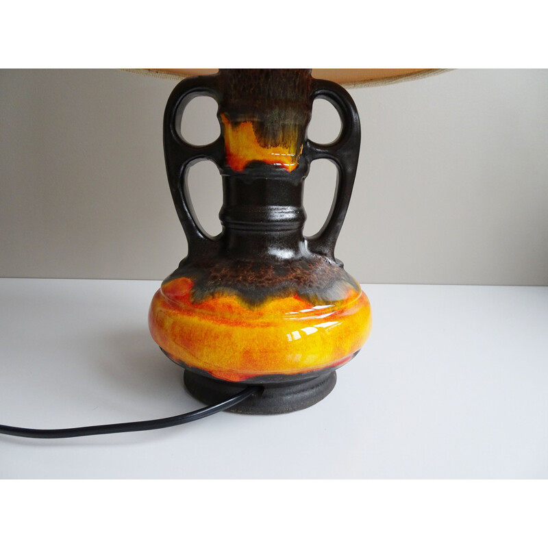 Ceramic vintage table lamp by Richard Essig, 1970s