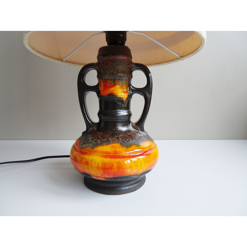 Ceramic vintage table lamp by Richard Essig, 1970s