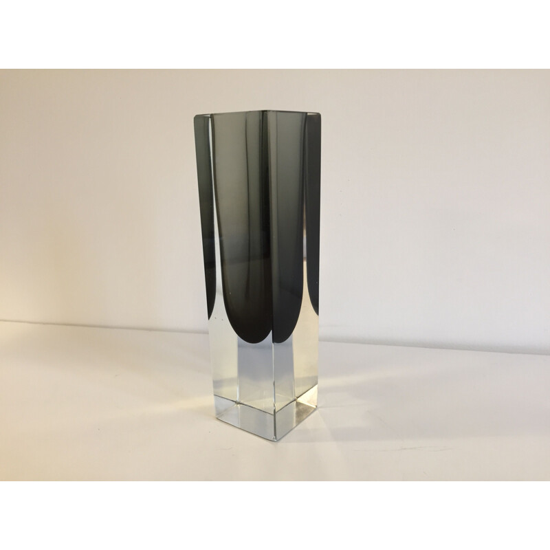 Vintage Murano glass vase by Flavio Poli, 1960