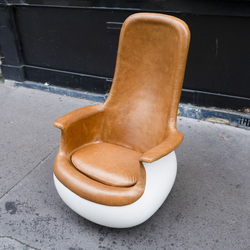 Paire de fauteuils avec ottoman vintage Culbuto de Marc Held pour Knoll, 1970