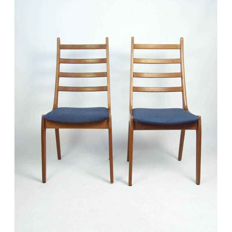 Set van 4 vintage houten stoelen van K.S. Mobelfabrik voor Korup Stolefabrik, Denemarken 1960