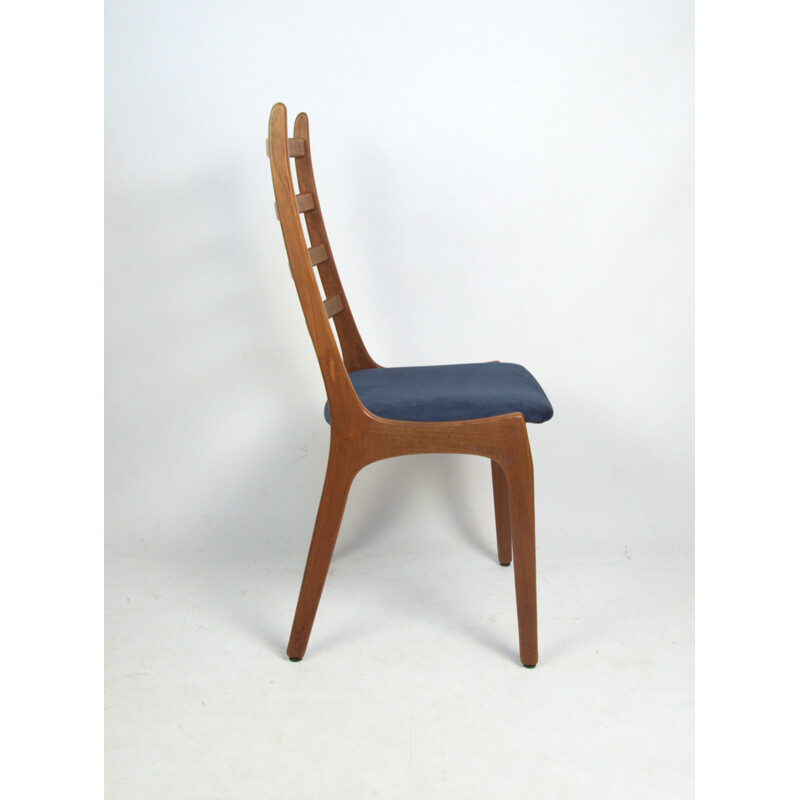 Set of 4 vintage wooden chairs by K.S. Mobelfabrik for Korup Stolefabrik, Denmark 1960