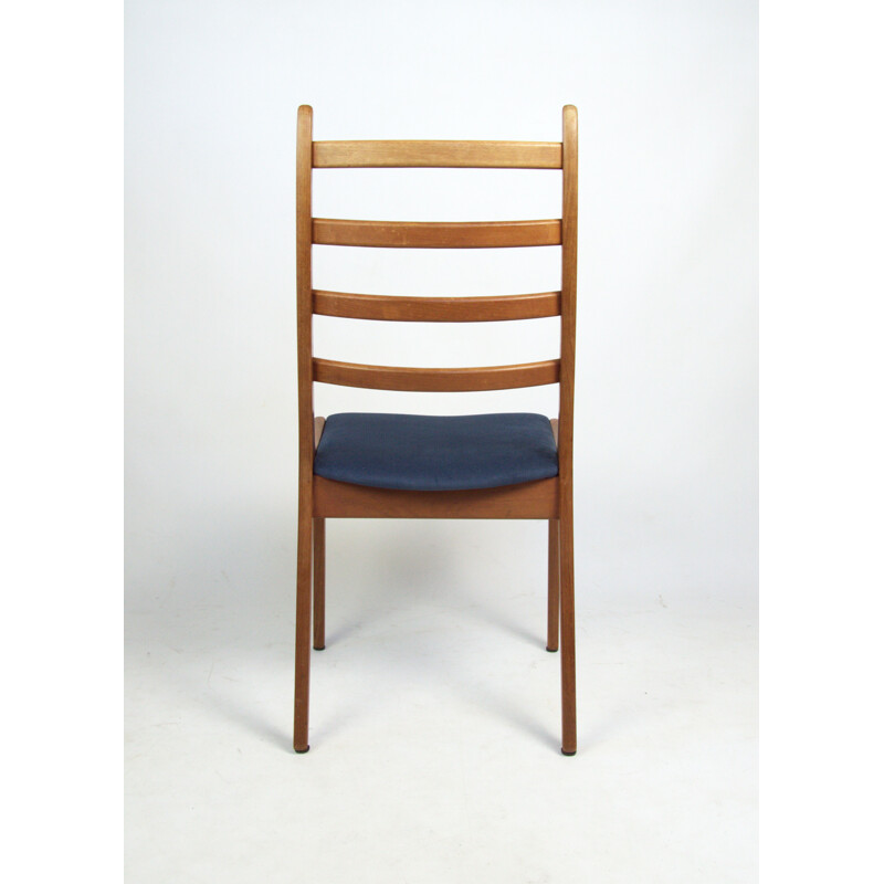 Set of 4 vintage wooden chairs by K.S. Mobelfabrik for Korup Stolefabrik, Denmark 1960