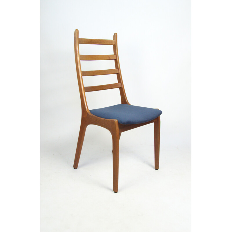 Set of 4 vintage wooden chairs by K.S. Mobelfabrik for Korup Stolefabrik, Denmark 1960