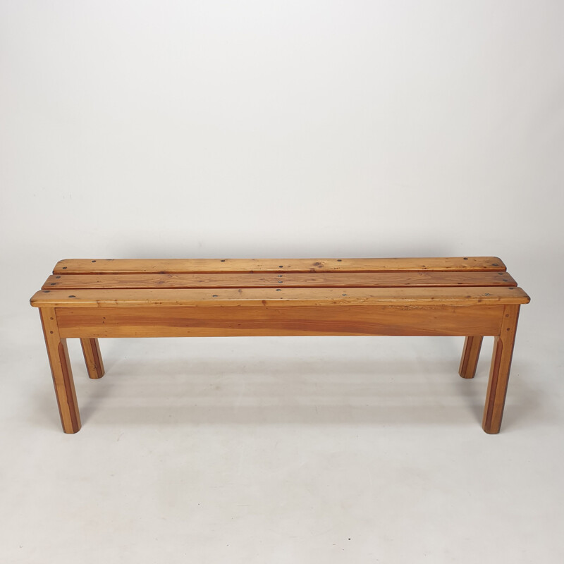 Mid-century Italian wooden bench, 1960s