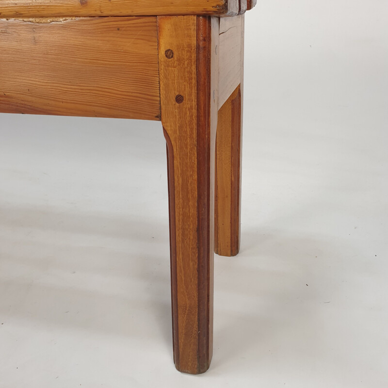 Mid-century Italian wooden bench, 1960s