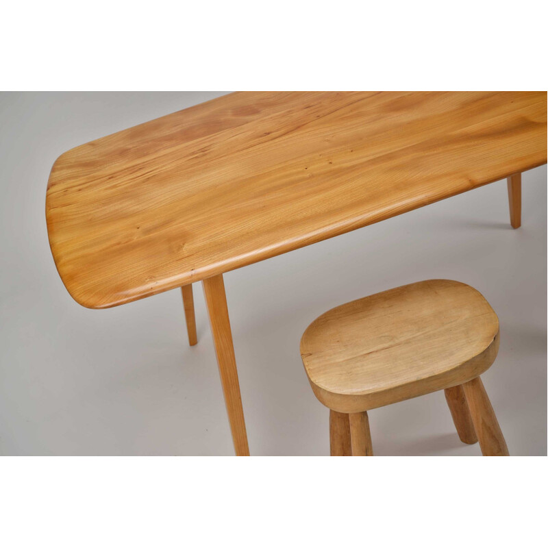 Table vintage en bois par Ercol Blond, 1960
