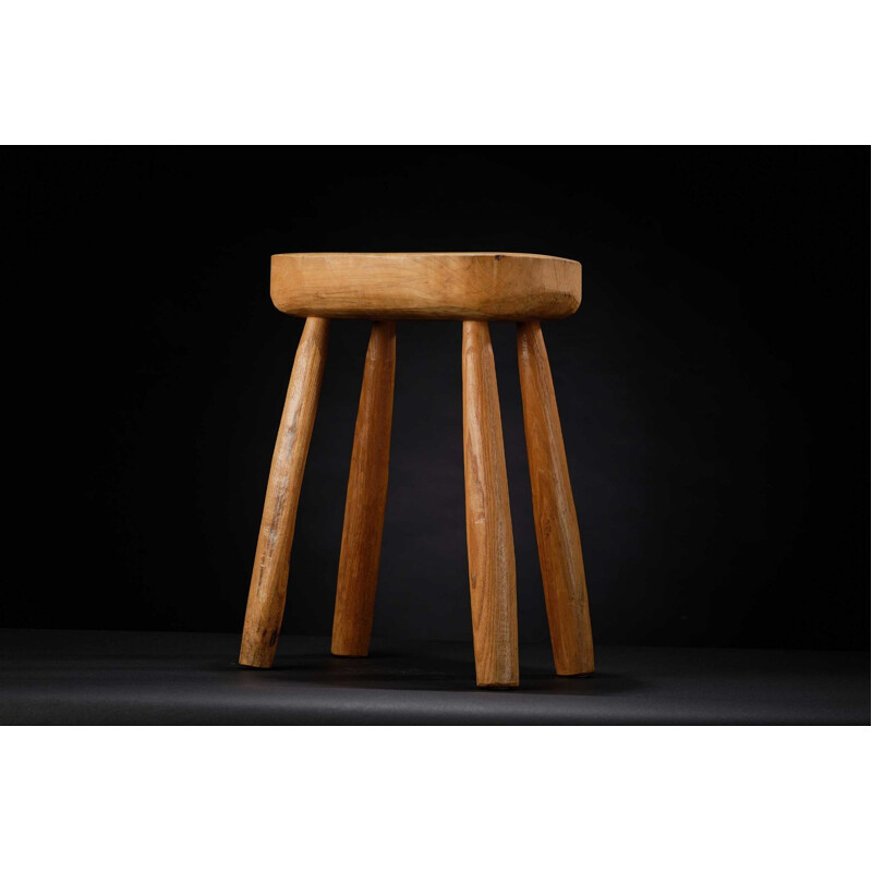 Vintage "Great Storm" elmwood stool