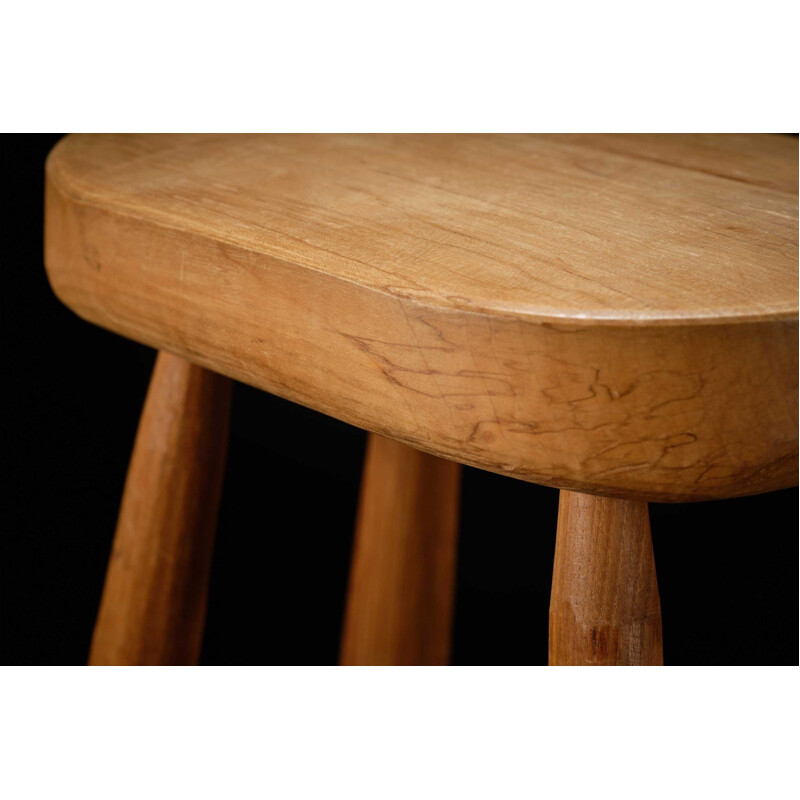 Vintage "Great Storm" elmwood stool