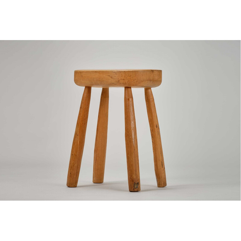 Vintage "Great Storm" elmwood stool